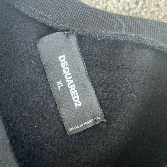 Black DSQUARED2 sweatshirt,Size XL - Picture 3 of 3